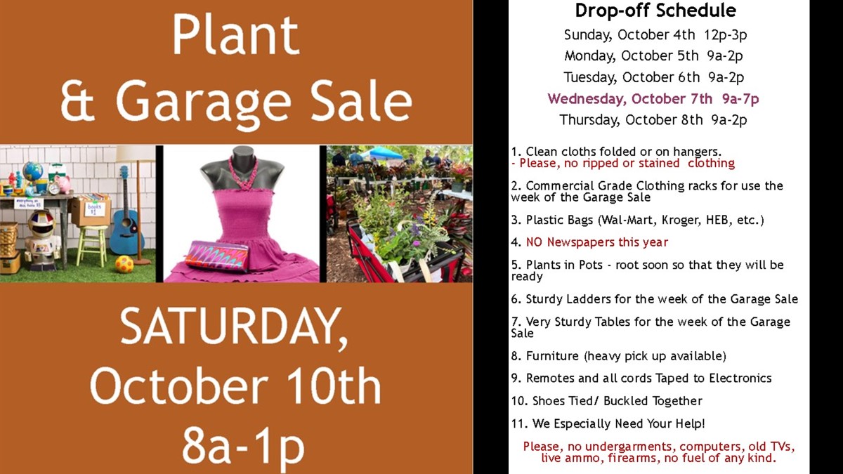 Garage Sale - Oct 2026